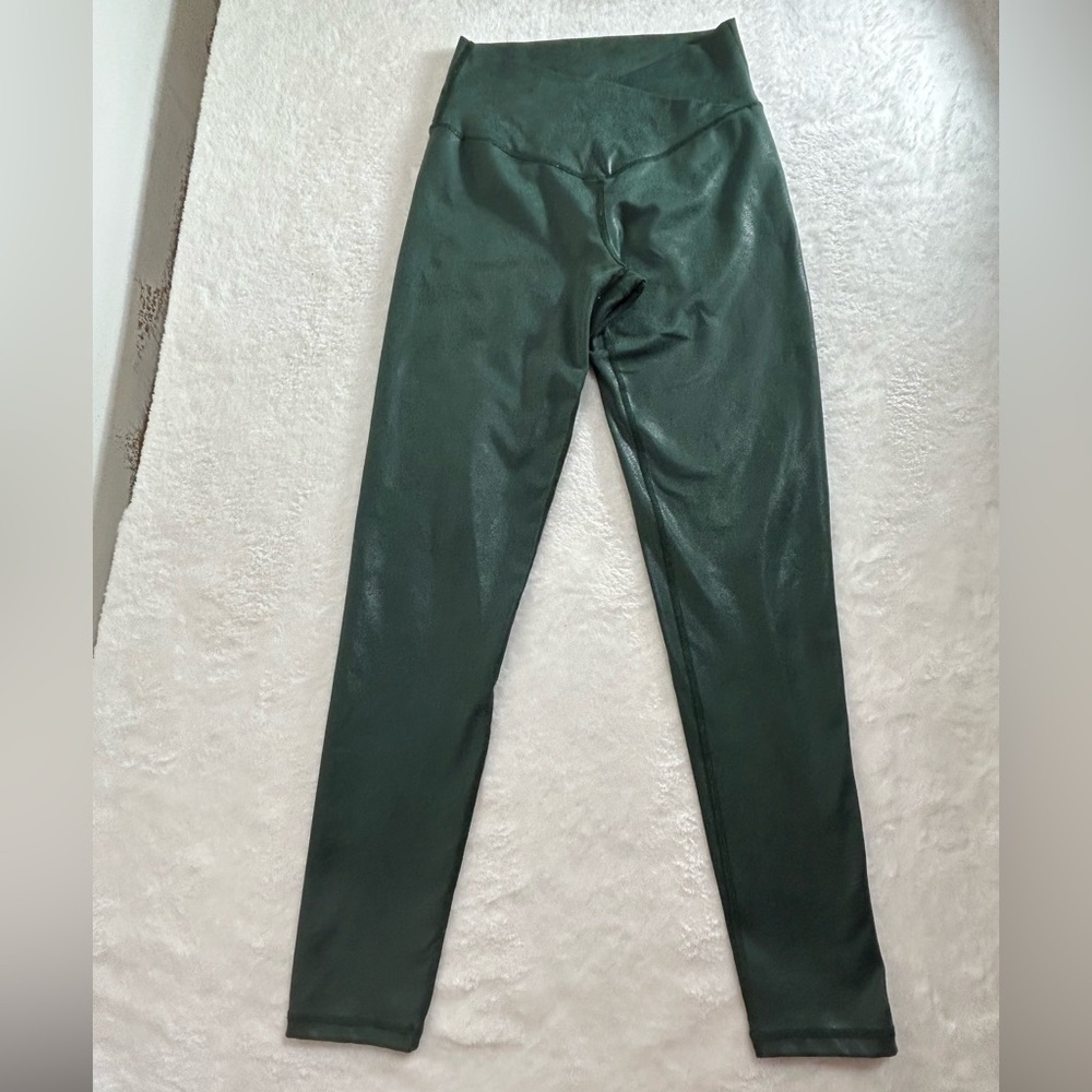 Aerie Offline Shimmering Deep Green Leggings